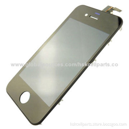 Mobile Phone OEM LCD and Touch Assembly for iPhone 4, with 10-month Warranty